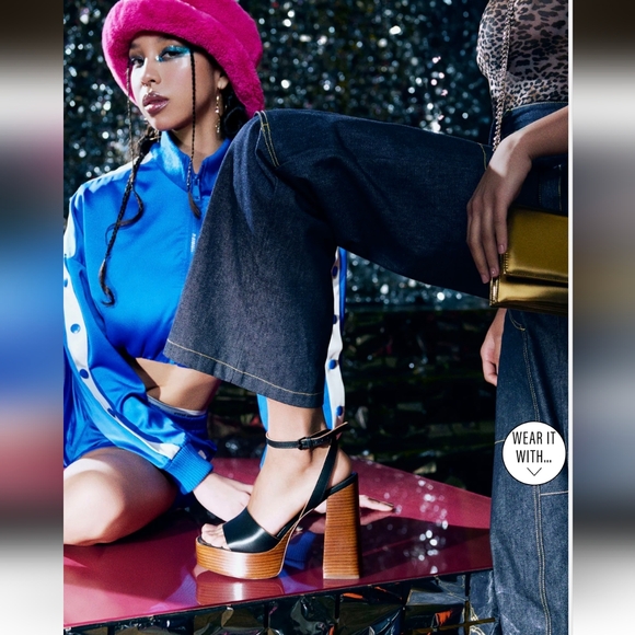 Steve Madden Floria Black Leather- 7.5 - Picture 8 of 9